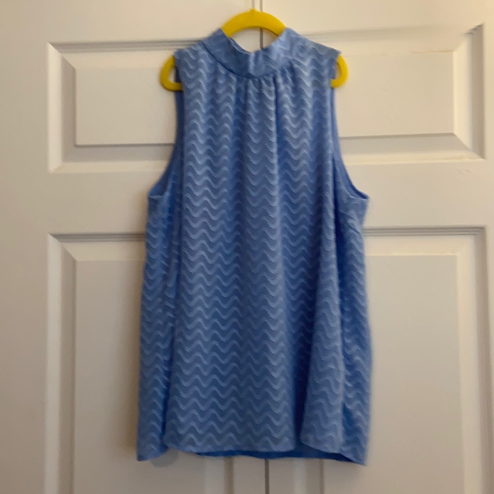 Anthropologie Maeve periwinkle blue Sz S sleeveless flowy blouse